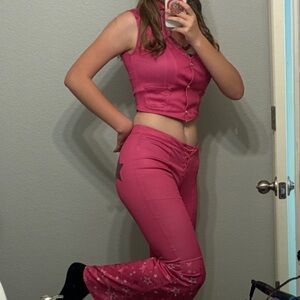 Pink Three-Piece Western Barbie Costume